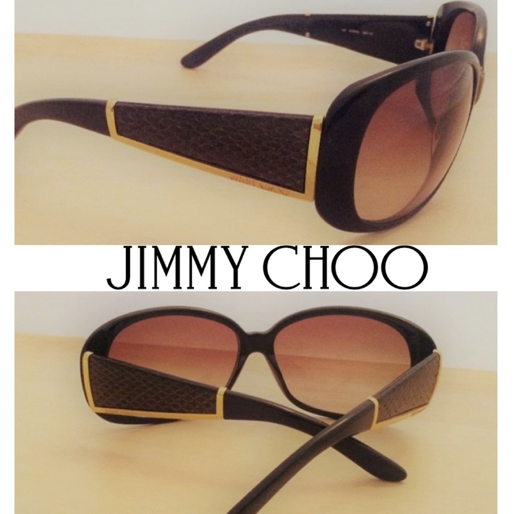 😎 Jimmy Choo Sunglasses & Case - Picture 1 of 8
